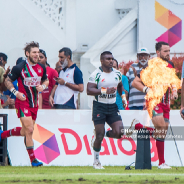 Matt Richards playing Rugby